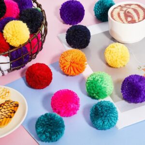 10pc 3" Mixed Yarn Pom Poms – Acrylic for Crafts & Decor