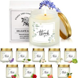 10-Pack Fresh Scented Soy Wax Jar Candles