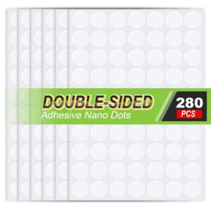 280 Pcs Double-Sided Sticky Dots, 0.79" Clear Removable Putty, Waterproof, No Trace, Party Decoration
