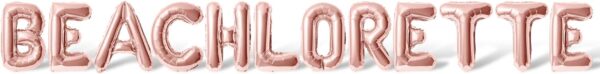 16" Letter Balloons – Rose Gold Foil Banner