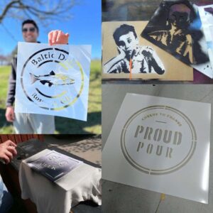 Custom Spray Painting Stencil – 5.8x4.1" Laser-Cut Logo/Text Template