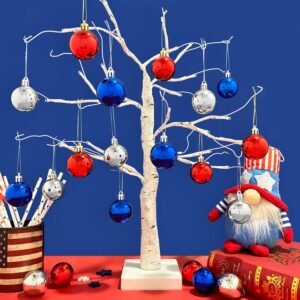 24-Pc 4th of July Ball Ornaments