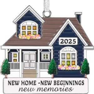 New Home Ornament 2025 – Metal Housewarming Gift for Women & Couples