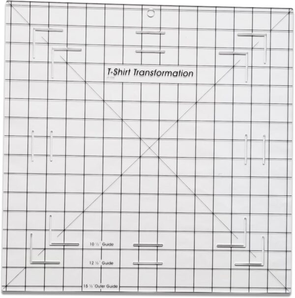T-Shirt Transformation Quilting Ruler and Template