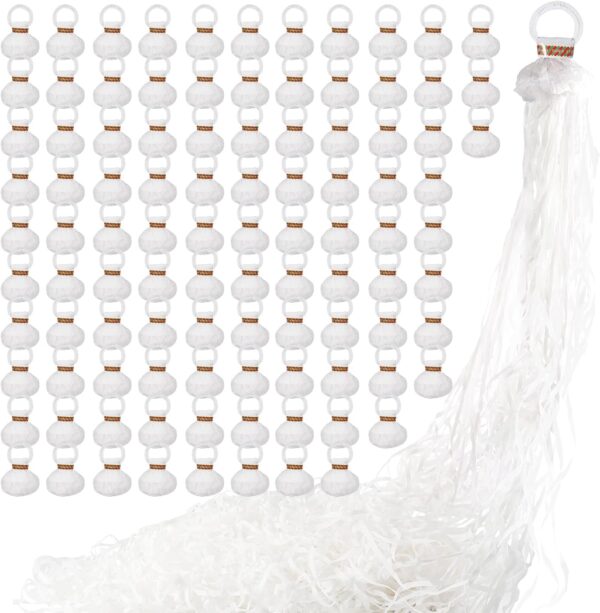 100-Pack No Mess White Confetti Poppers
