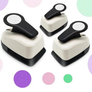 3-PC Circle Punch Set – 1", 5/8", & 3/8" Hole Punchers for Crafts