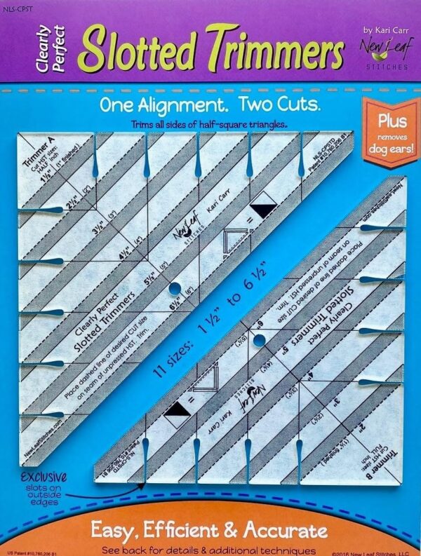 Acrylic Template Ruler for Half-Square Triangles & Strip Piecing