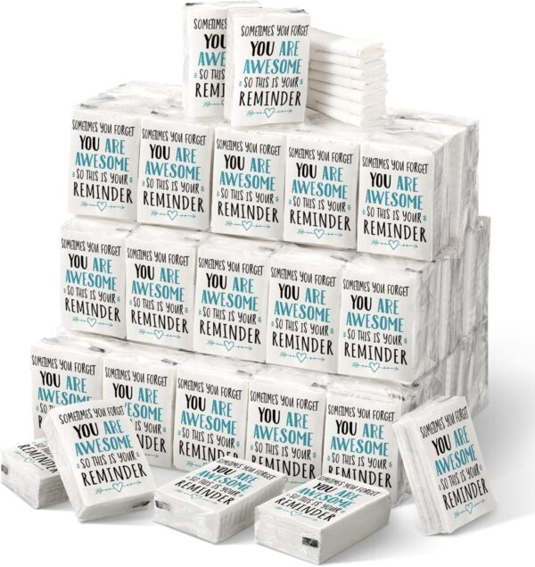 Motivational Facial Tissue Packs (Bulk)