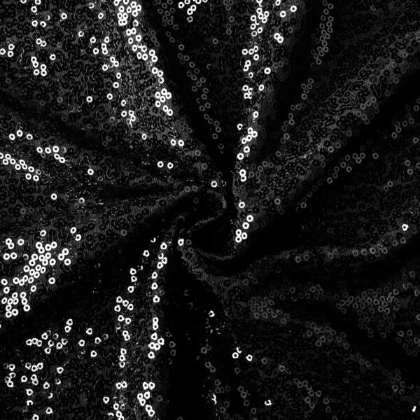 Black Sequin Fabric, 3ft 1yd – Sparkly Material for Dresses, Costumes & DIY - Image 4