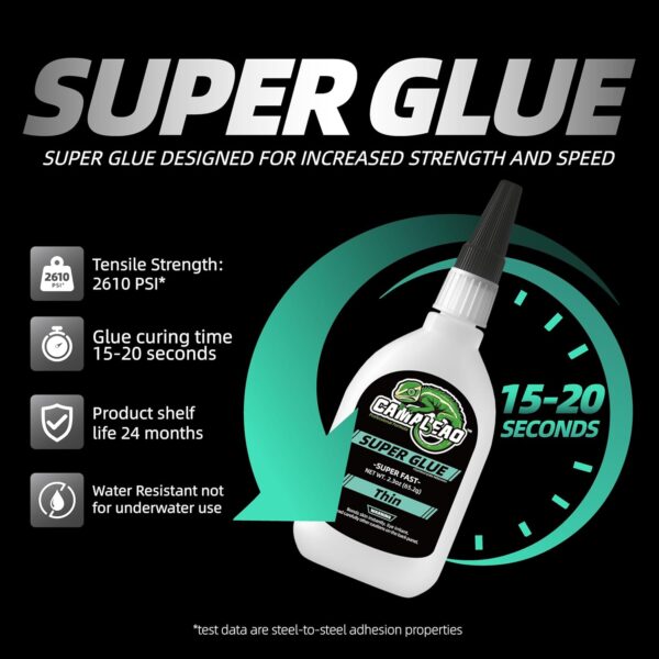 Thin Super Glue Gel, 1 oz, Fast, Strong, for Plastic & Wood - Image 5