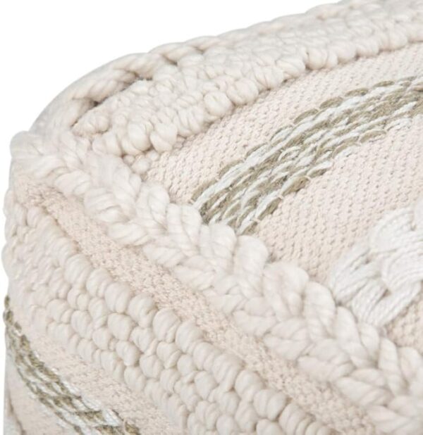 Sommer Boho Square Pouf – Handloom Woven for Living Room, Bedroom, Kids Room - Image 3
