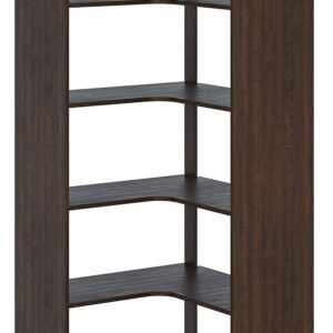 Easy Track PH42-TR Adjustable Corner Tower Clothing Storage Kit Closet Organizer, Truffle