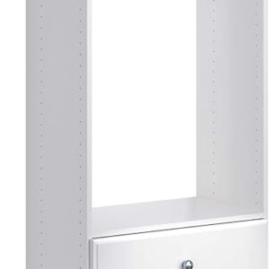 Easy Track PH32-WH Elite Tower Kit-Hidden Storage, Adjustable Closet Organizer, White