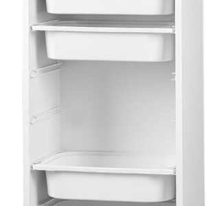 White Dresser with 8 Shelves, Closet & Storage Organizer for Home, Office, Bathroom