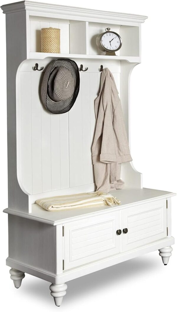 Bermuda White Hall Tree by Home Styles