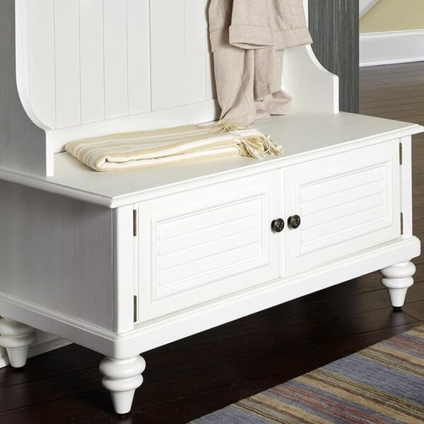 Bermuda White Hall Tree by Home Styles - Image 3