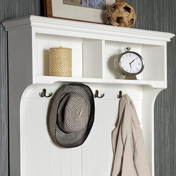 Bermuda White Hall Tree by Home Styles - Image 4