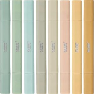 Dual-Tip No-Bleed Bible Highlighters, Assorted Boho Earth Colors, for Journaling & School