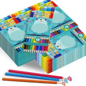 432 Count Colored Pencils Bulk – 36 Packs of 12 Pre-Sharpened Colors, School Supplies for Kids, Teachers & Adults