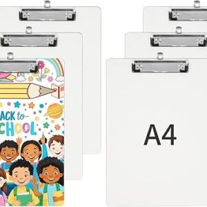 6-Pack Life Sublimation MDF Clipboards, A4/Letter Size (8.6"x12.2") White Blanks