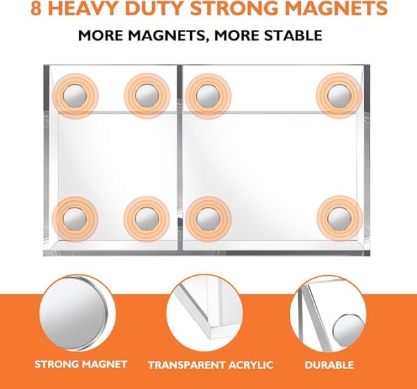 Magnetic Acrylic Pen Holder for Whiteboard, Fridge & Locker - Image 2