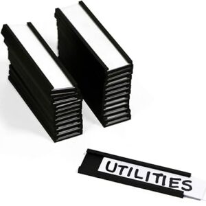 SmartSign Pack of 25 Magnetic 'C' Channel Label Holders | 0.5" x 2"