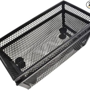 2-Pack Stackable Mesh Tray Cups, 6"x3"x2", Black, Desk & Drawer Organizer