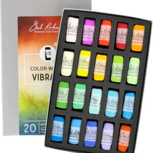 Jack Richeson 422950 Hand Rolled Soft Color Wheel Pastels (20 Piece)