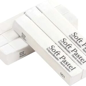 6-Pack Soft Pastel Chalk Sticks, Square, Non-Toxic, for Drawing & Sketching