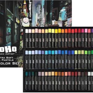 Urban Artist 72-Piece Oil Pastels Set, Extra Soft & Blendable, for Drawing & Layering