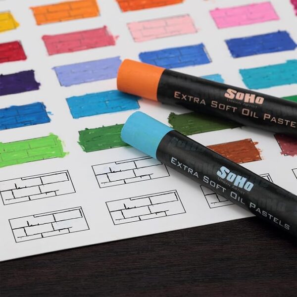 Urban Artist 72-Piece Oil Pastels Set, Extra Soft & Blendable, for Drawing & Layering - Image 2