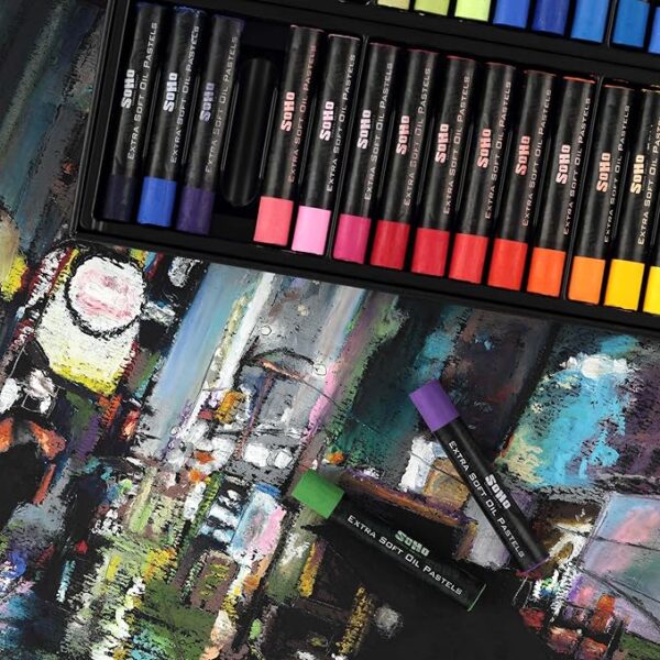 Urban Artist 72-Piece Oil Pastels Set, Extra Soft & Blendable, for Drawing & Layering - Image 4