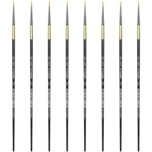 10PCS Fine Detail Paint Brush Set for Acrylic, Oil & Watercolor