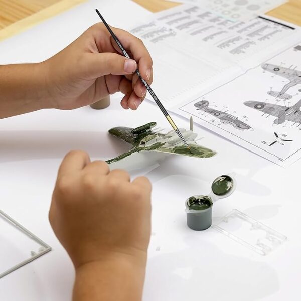 10PCS Fine Detail Paint Brush Set for Acrylic, Oil & Watercolor - Image 4