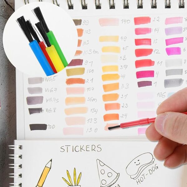 100-Pack Colorful Paint Brushes for Watercolor, Crafts, School & Parties - Image 2