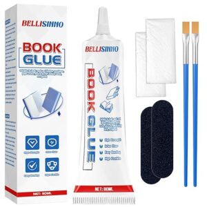 Clear Book Binding Glue, 110ml – Multipurpose Adhesive for Repair, Crafts, Scrapbooks, Envelopes