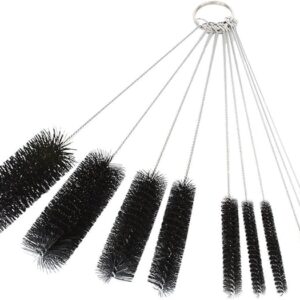 10-Pack Nylon Tube Brushes, 8.2" Pipe Cleaners for Straws, Glasses, Keyboards, Jewelry