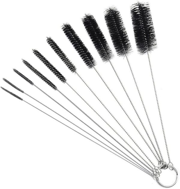 10-Pack Nylon Tube Brushes, 8.2" Pipe Cleaners for Straws, Glasses, Keyboards, Jewelry - Image 3
