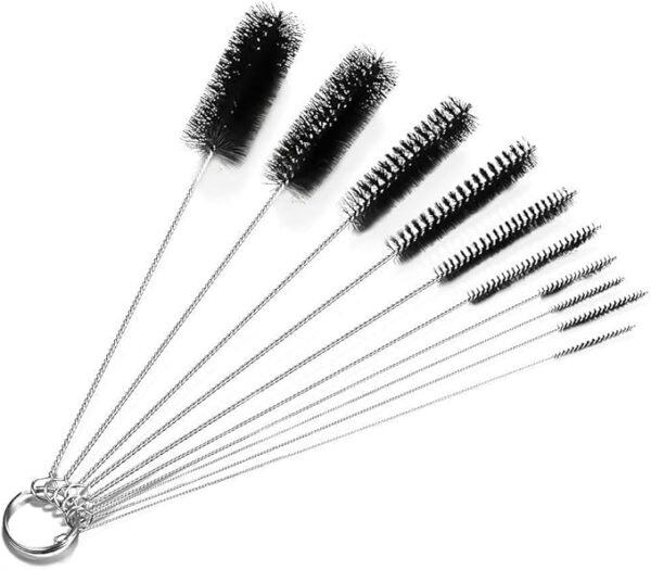 10-Pack Nylon Tube Brushes, 8.2" Pipe Cleaners for Straws, Glasses, Keyboards, Jewelry - Image 4