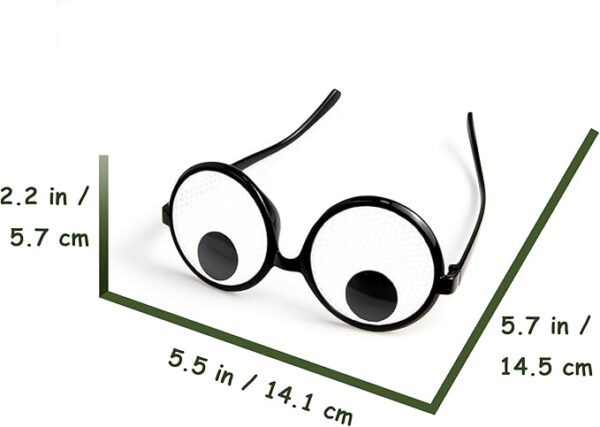 Googly Eyes Glasses, 6PCS Funny Shaking Novelty Costume Accessories for Parties - Image 2