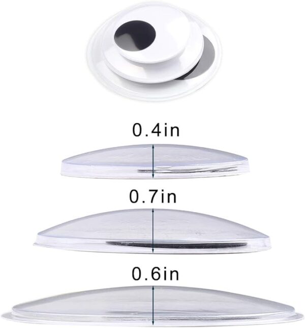 DIYASY 3inch 4inch 5 Inch 6 Pcs Large Googly Wiggle Eyes with Self Adhesive for Crafts Making. - Image 4