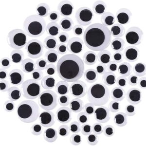 78PCS Self-Adhesive Googly Eyes, 20mm–40mm for DIY Crafts & Scrapbooking