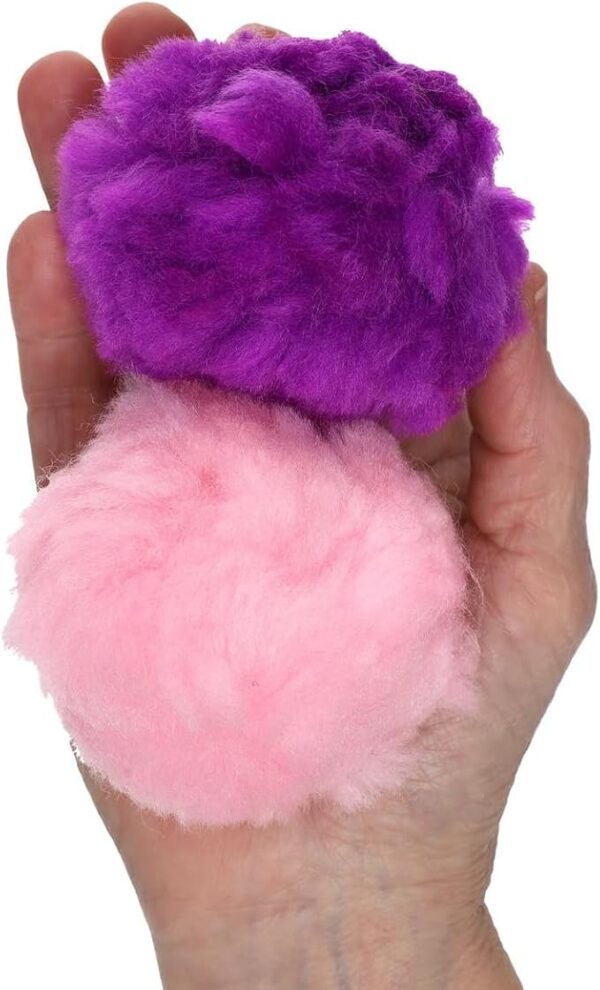 20PCS Gray Yarn Pom Poms, 1"–1.5" Craft Puff Balls for DIY Projects - Image 4