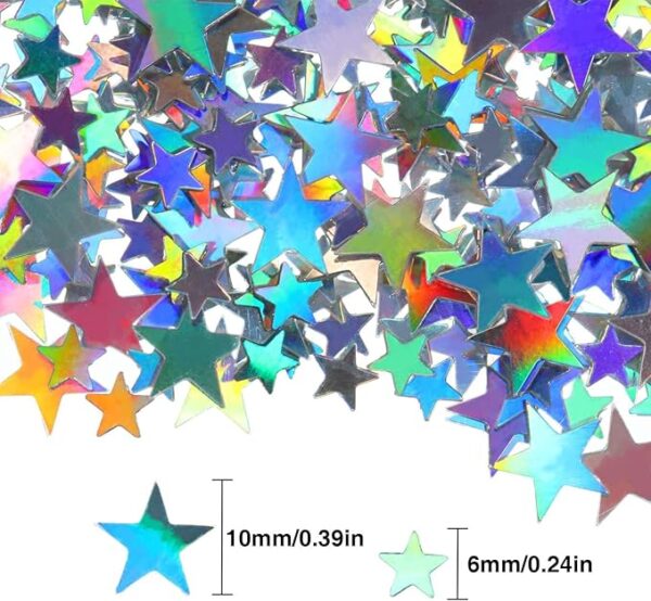 Colorful 3mm Star Glitter Confetti - 10g Craft, Nail & Party Decoration - Image 3