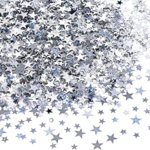 3000-Piece Glitter Star Confetti with Diamond (30g, 6mm Metallic Foil)