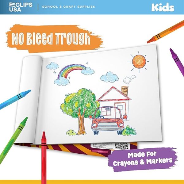 Toddler Drawing Pad: 9x12, 40 Sheets (12-Pack) - Image 2