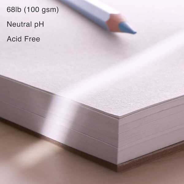 5.5x8.5” Sketch Book Set, 3-Pack (300 Sheets), 68lb Acid-Free Drawing Paper - Image 3