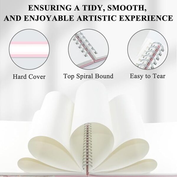 9"x12" Spiral Marker Paper Sketchbook (73 lb, 100 Sheets) - Image 4