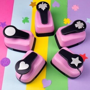 Craft Hole Punch Set, 5pcs: Inch Hole Punchers for Paper Crafts & Scrapbooking