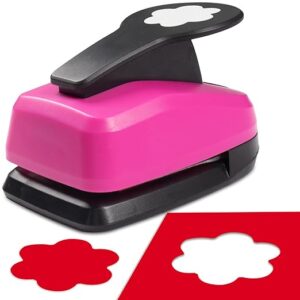 HKKYO 2 Inch Paper Punch Flower Hole Puncher Crafts Punches